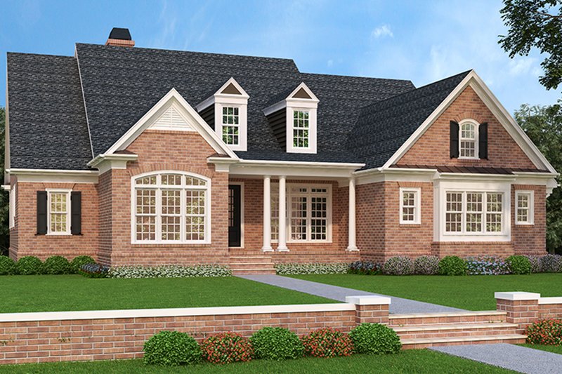 Architectural House Design - Traditional Exterior - Front Elevation Plan #927-478