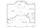 Craftsman Style House Plan - 1 Beds 1 Baths 701 Sq/Ft Plan #8-126 