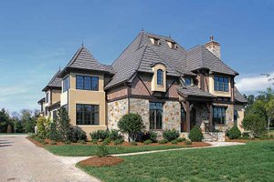 House Plan Design - Exterior - Front Elevation for European House Plan #453-214 - 5 bed, 5 bath