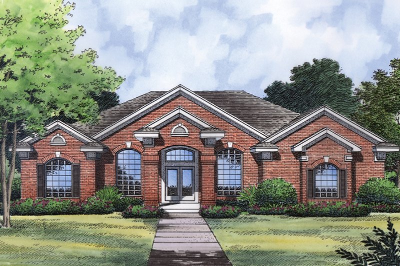 Home Plan - Exterior - Front Elevation 4 for Traditional House Plan #417-835 - 4 bed, 3 bath