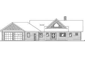 Bungalow Exterior - Front Elevation Plan #117-645