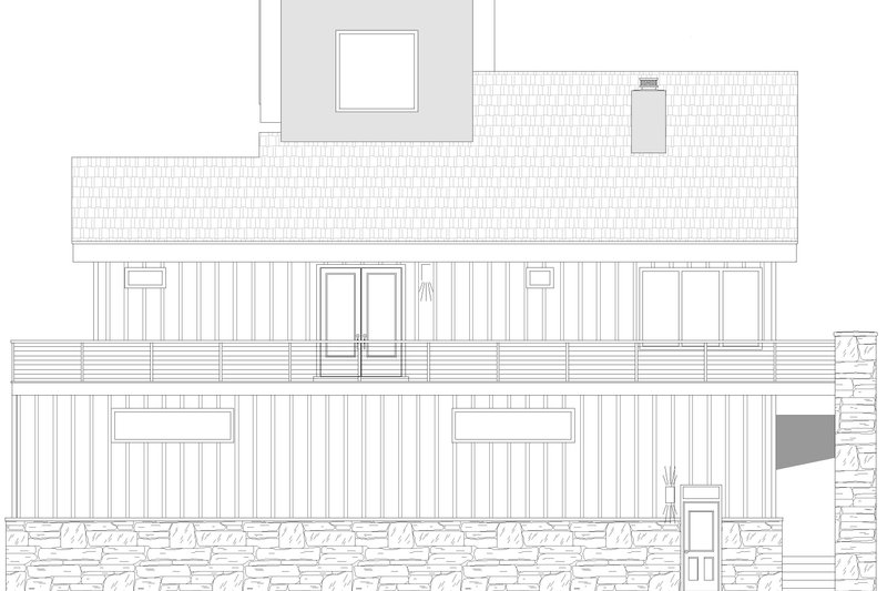 Architectural House Design - Exterior - Other Elevation 2 for Contemporary House Plan #932-1266 - 3 bed, 4 bath