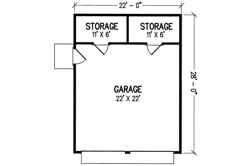 Home Plan - Floor Plan - Main Floor House Plan #45-562, 0 bath