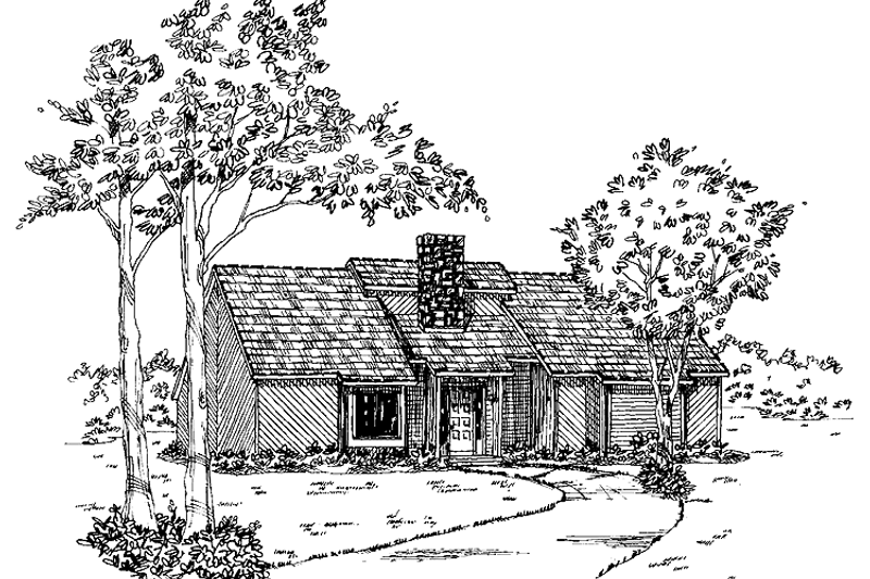 Home Plan - Contemporary Exterior - Front Elevation Plan #36-529