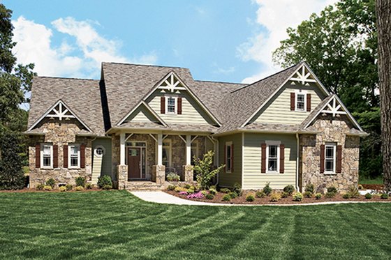 Exterior - Front Elevation 3 for Country House Plan #927-169 - 3 bed, 2.5 bath