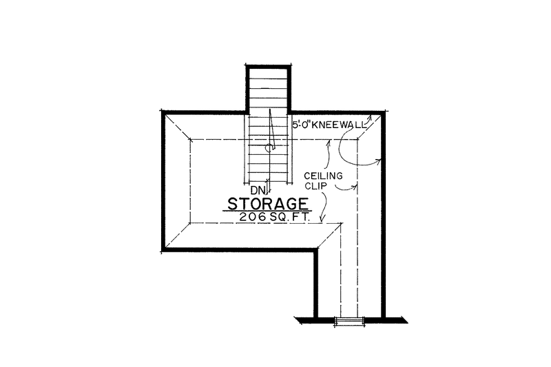 House Blueprint - Floor Plan - Upper Floor for Victorian House Plan #1016-85, 0 bath