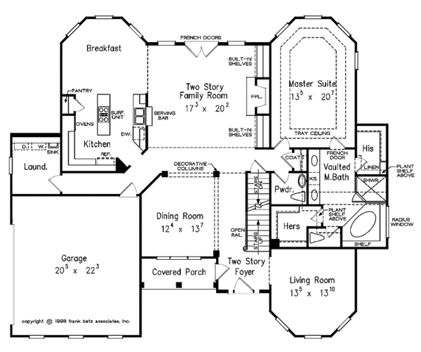 Dream House Plan - Colonial Floor Plan - Main Floor Plan #927-379