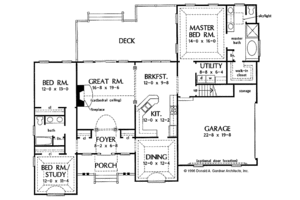 Floor Plan - Main Floor for Country House Plan #929-275 - 3 bed, 2 bath