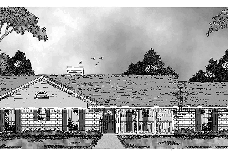 Architectural House Design - Country Exterior - Front Elevation Plan #42-602
