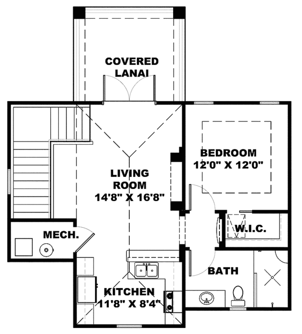 Architectural House Design - Mediterranean Floor Plan - Upper Floor Plan #1017-116