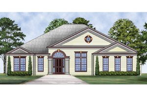 Colonial Exterior - Front Elevation Plan #119-415