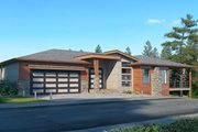 Contemporary Style House Plan - 3 Beds 3.5 Baths 3584 Sq/Ft Plan #1066-199 