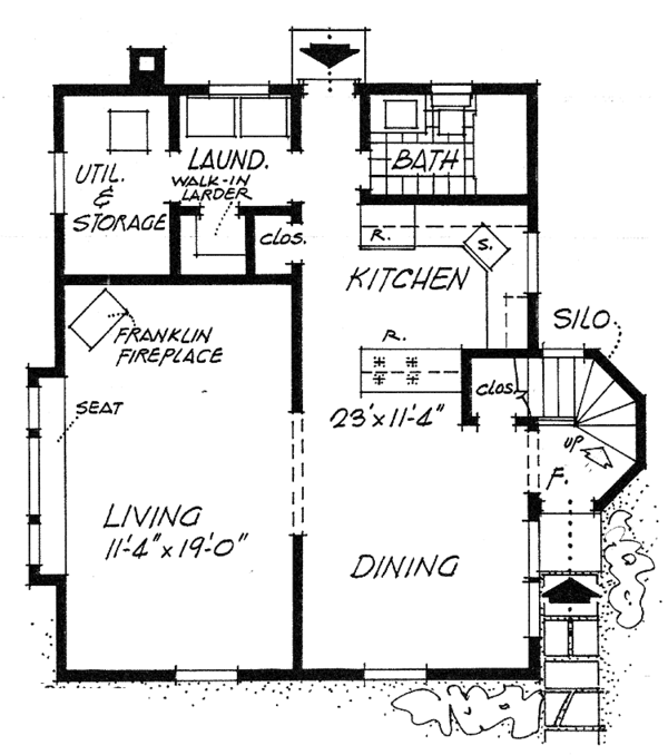 House Design - Country Floor Plan - Main Floor Plan #315-114