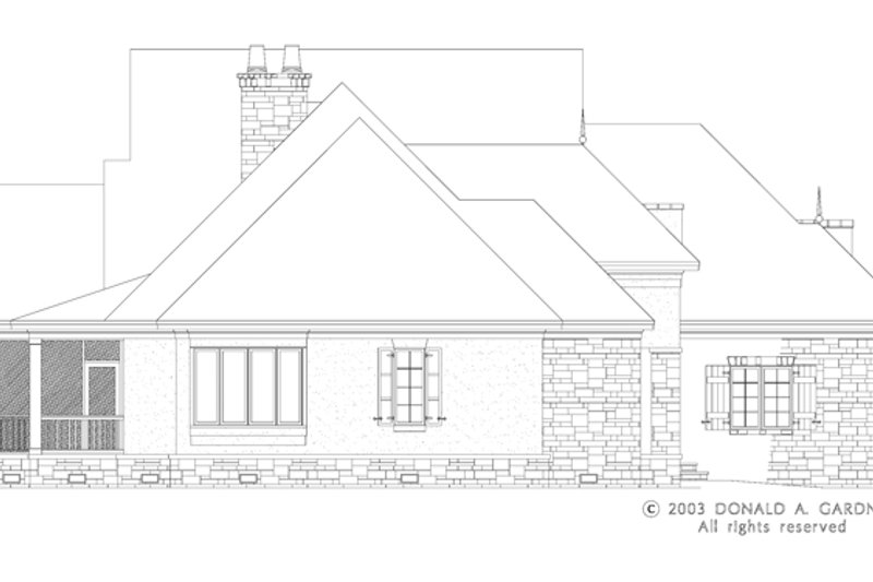 Home Plan - Exterior - Other Elevation for European House Plan #929-942 - 3 bed, 3.5 bath