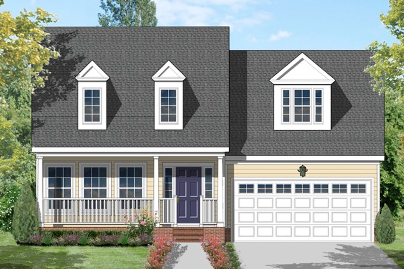 Home Plan - Traditional Exterior - Front Elevation Plan #1053-41
