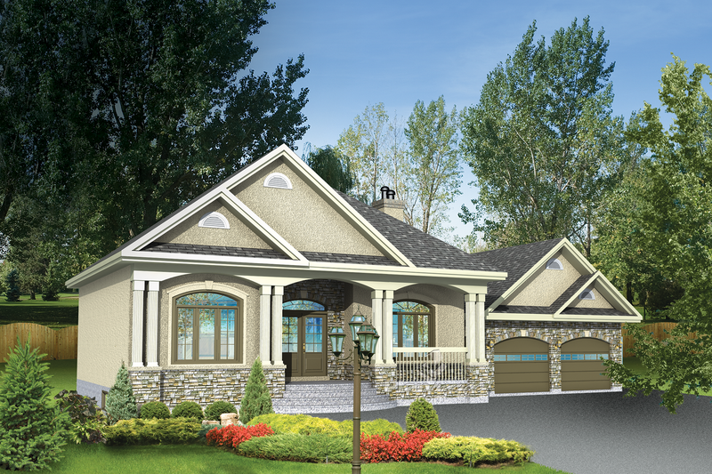 Country Style House Plan - 2 Beds 1 Baths 1285 Sq/Ft Plan #25-4637