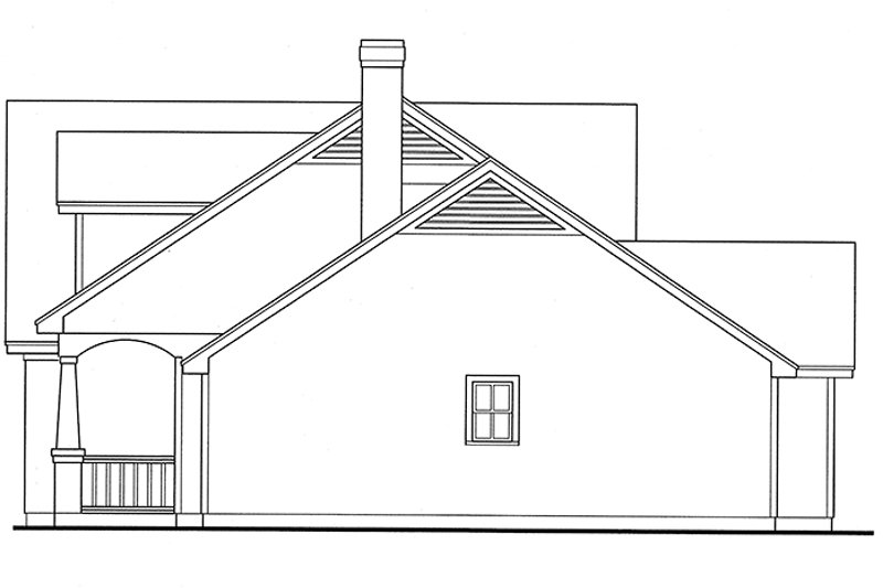 Dream House Plan - Exterior - Other Elevation for Country House Plan #42-676 - 3 bed, 2 bath