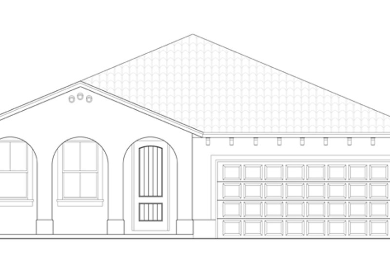 Dream House Plan - Exterior - Front Elevation 3 for Mediterranean House Plan #1058-59 - 4 bed, 3 bath