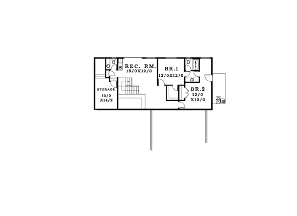 Home Plan - Contemporary Floor Plan - Upper Floor Plan #943-19