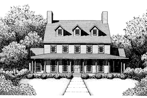 Dream House Plan - Country Exterior - Front Elevation Plan #1051-5