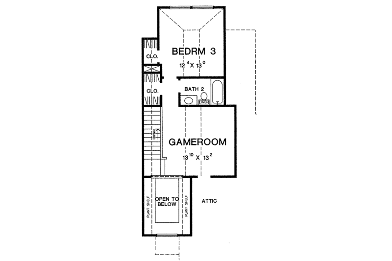 Architectural House Design - Floor Plan - Upper Floor for Traditional House Plan #472-265 - 3 bed, 3 bath