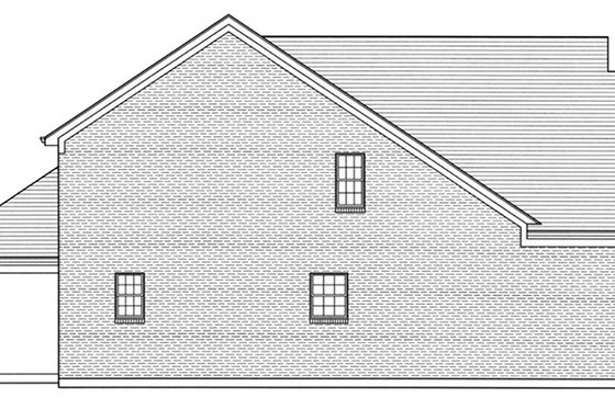 Exterior - Other Elevation 1 for Colonial House Plan #46-843 - 4 bed, 2.5 bath
