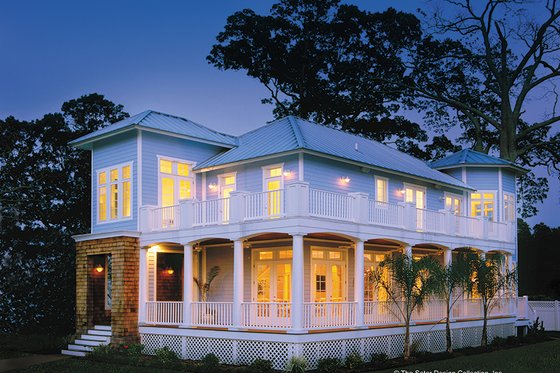Exterior - Front Elevation 3 for Country House Plan #930-140 - 3 bed, 2.5 bath