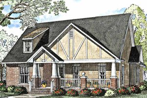 Exterior - Front Elevation 3 for Craftsman House Plan #17-3012 - 3 bed, 2 bath