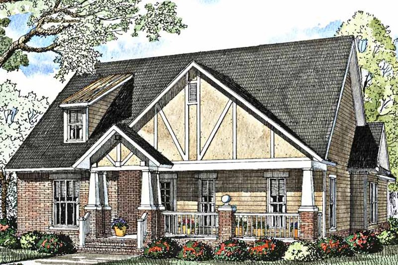 Home Plan - Exterior - Front Elevation 3 for Craftsman House Plan #17-3012 - 3 bed, 2 bath