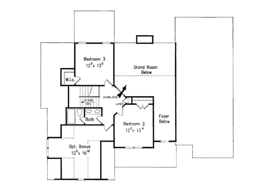 Floor Plan - Upper Floor for Country House Plan #927-613 - 4 bed, 3 bath