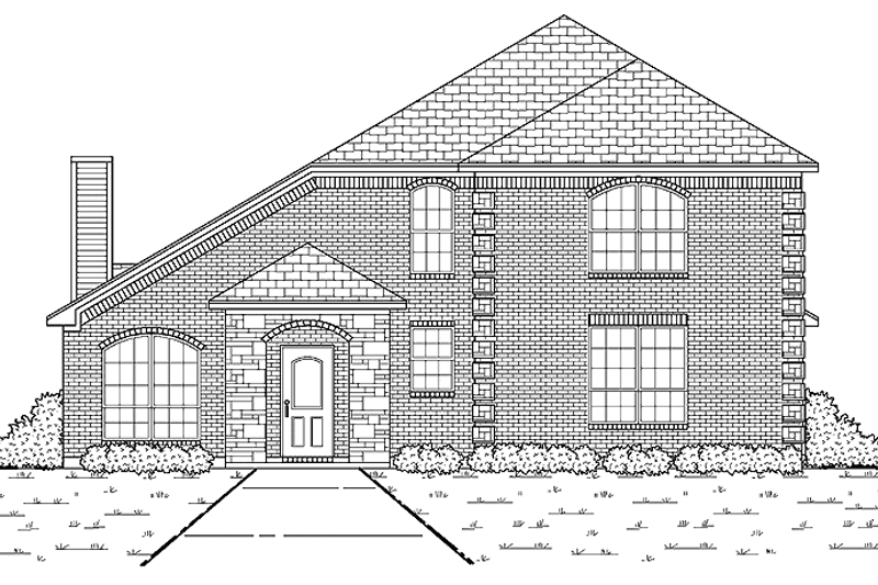 Architectural House Design - Traditional Exterior - Front Elevation Plan #84-690