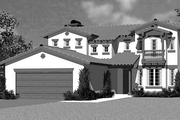 Adobe / Southwestern Style House Plan - 3 Beds 2.5 Baths 2303 Sq/Ft Plan #72-1133 Exterior 