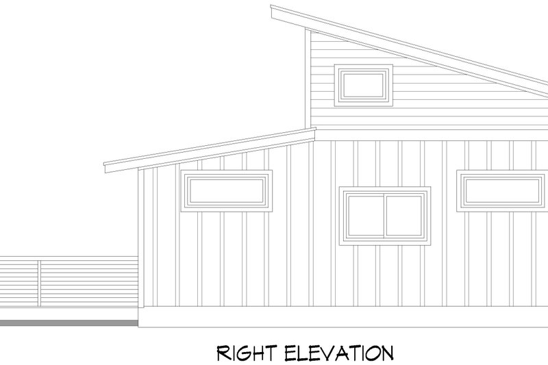 Architectural House Design - Exterior - Other Elevation 1 for Contemporary House Plan #932-1158 - 1 bed, 1 bath