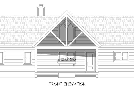 Exterior - Front Elevation 3 for Southern House Plan #932-860 - 3 bed, 3.5 bath