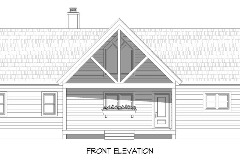 Architectural House Design - Exterior - Front Elevation 3 for Southern House Plan #932-860 - 3 bed, 3.5 bath