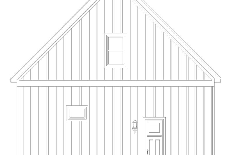Architectural House Design - Exterior - Rear Elevation for Contemporary House Plan #932-838, 0 bath