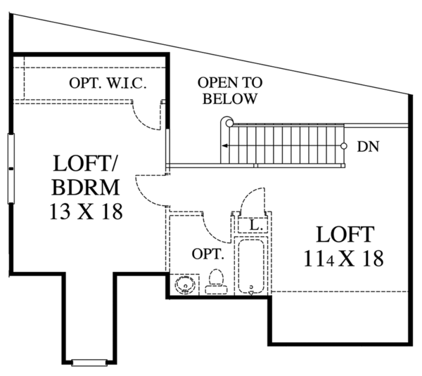 Architectural House Design - Country Floor Plan - Upper Floor Plan #1053-75