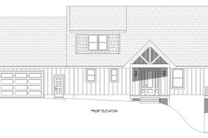 Exterior - Front Elevation 3 for Southern House Plan #932-796 - 3 bed, 2.5 bath