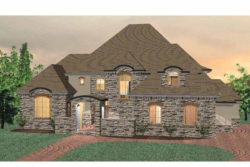 Home Plan - Exterior - Front Elevation 3 for Country House Plan #937-11 - 4 bed, 3 bath