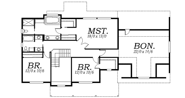 Southern Floor Plan - Lower Floor Plan #130-136