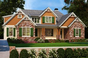 Architectural House Design - Country Exterior - Front Elevation Plan #927-984
