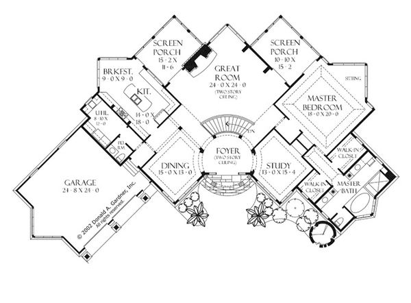Home Plan - European Floor Plan - Main Floor Plan #929-941