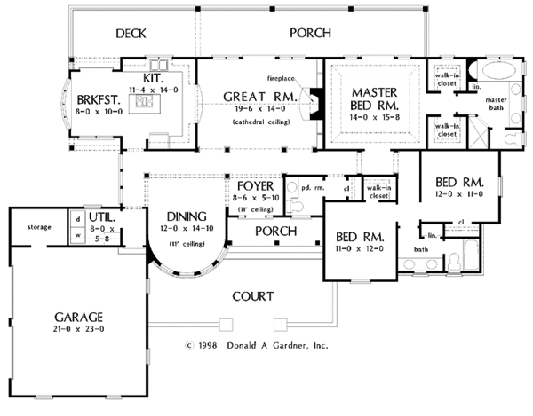 European Floor Plan - Main Floor Plan #929-303
