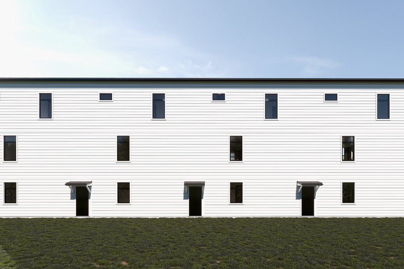 Architectural House Design - Exterior - Rear Elevation for Modern House Plan #1112-12 - 3 bed, 3.5 bath