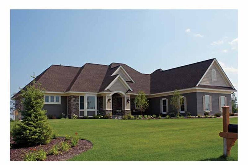 Home Plan - Exterior - Front Elevation 3 for European House Plan #51-1072 - 5 bed, 4.5 bath