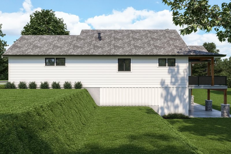 Architectural House Design - Exterior - Other Elevation 1 for Craftsman House Plan #1070-124 - 3 bed, 2.5 bath
