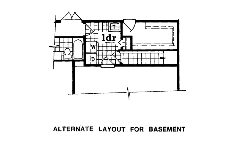 Home Plan - Floor Plan - Other Floor for Ranch House Plan #47-812 - 3 bed, 2 bath