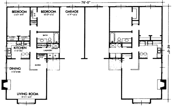 Architectural House Design - Prairie Floor Plan - Main Floor Plan #320-1238