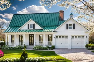 Architectural House Design - Farmhouse Photo Plan #137-273