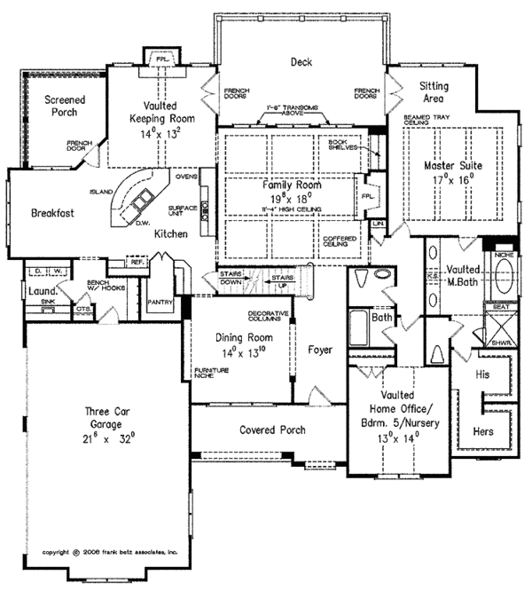 Architectural House Design - European Floor Plan - Main Floor Plan #927-400